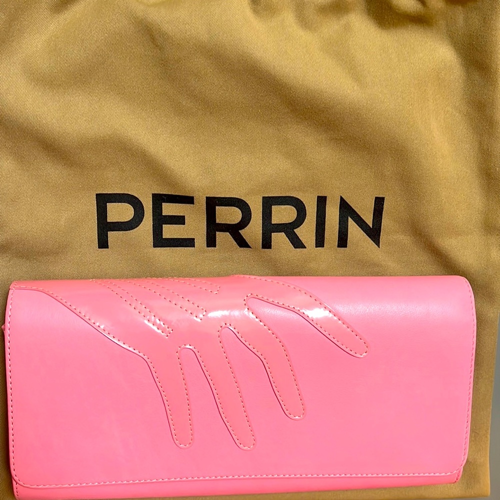 Perrin Paris Authentic Pink Clutch